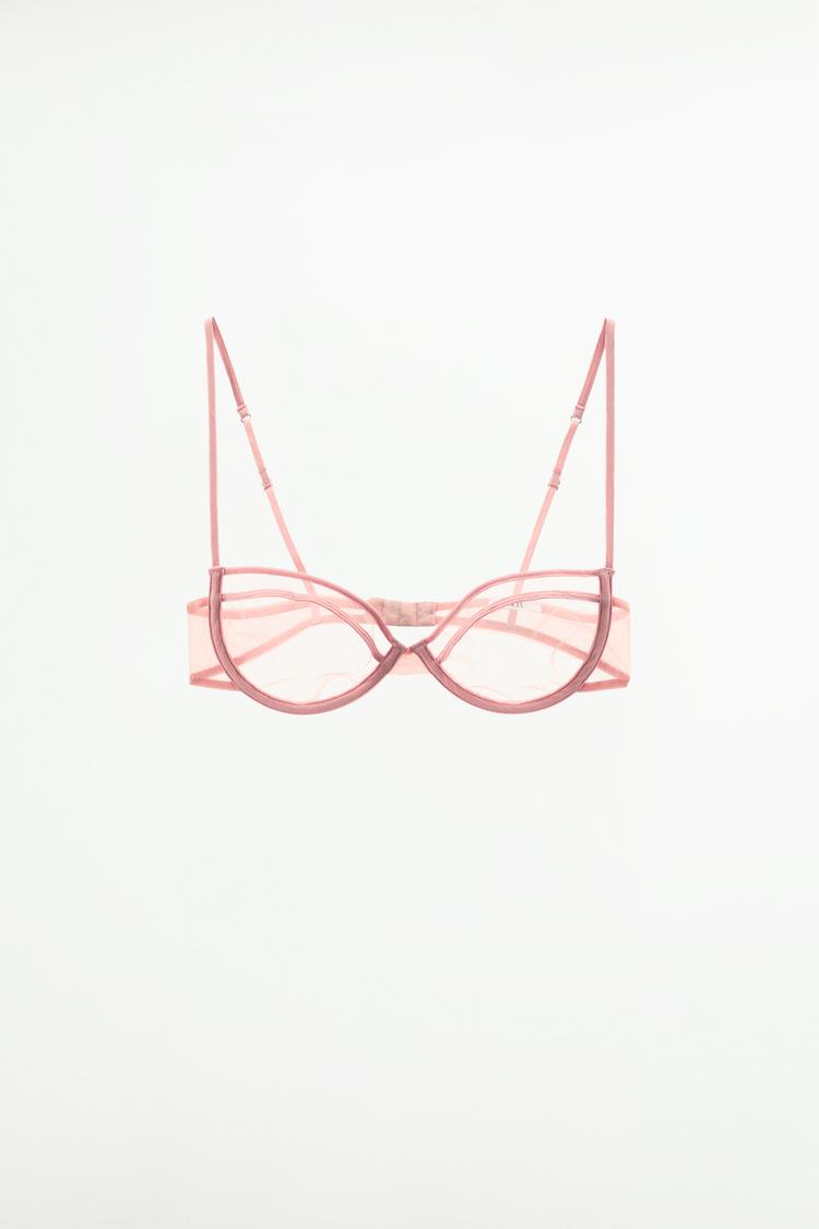 Semi-Transparent Bras with Rings