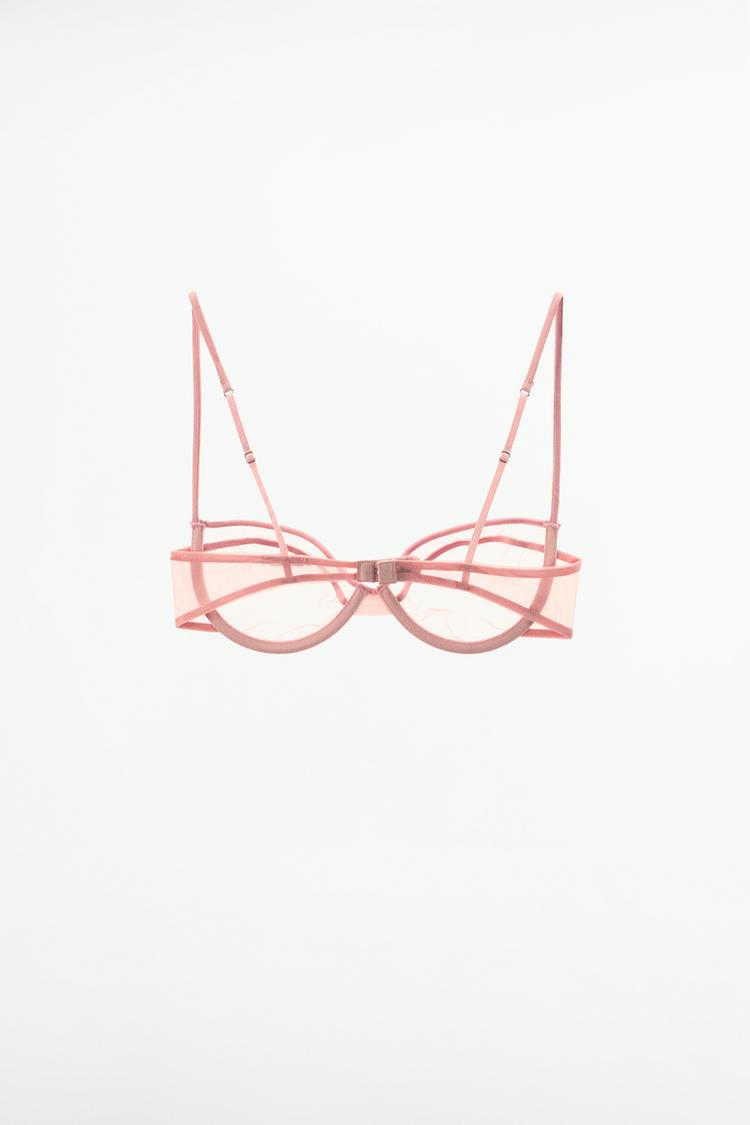 Semi-Transparent Bras with Rings