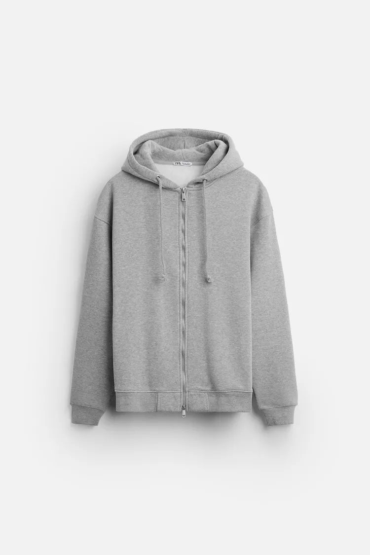 marled grey sweatshirt