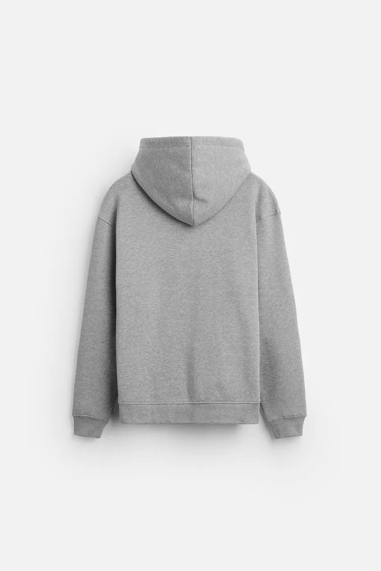 marled grey sweatshirt