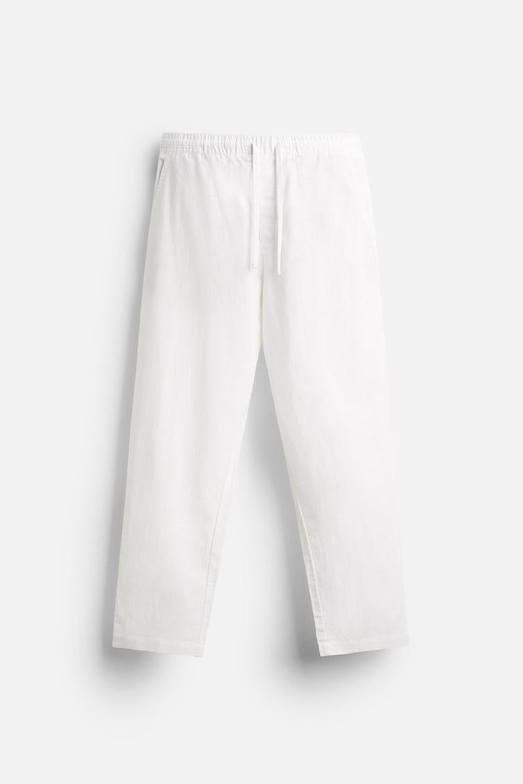 COTTON AND LINEN PANT