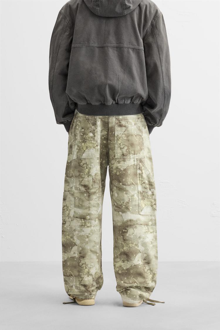 ABSTRACT PRINT CARPENTER PANTS