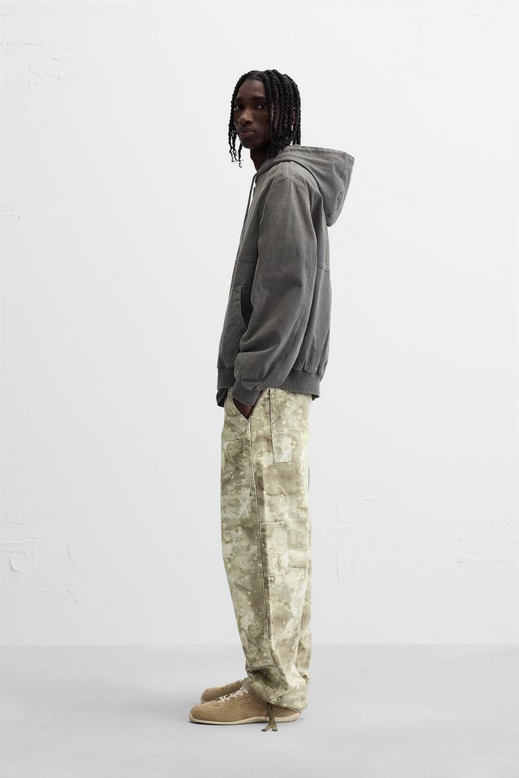 ABSTRACT PRINT CARPENTER PANTS