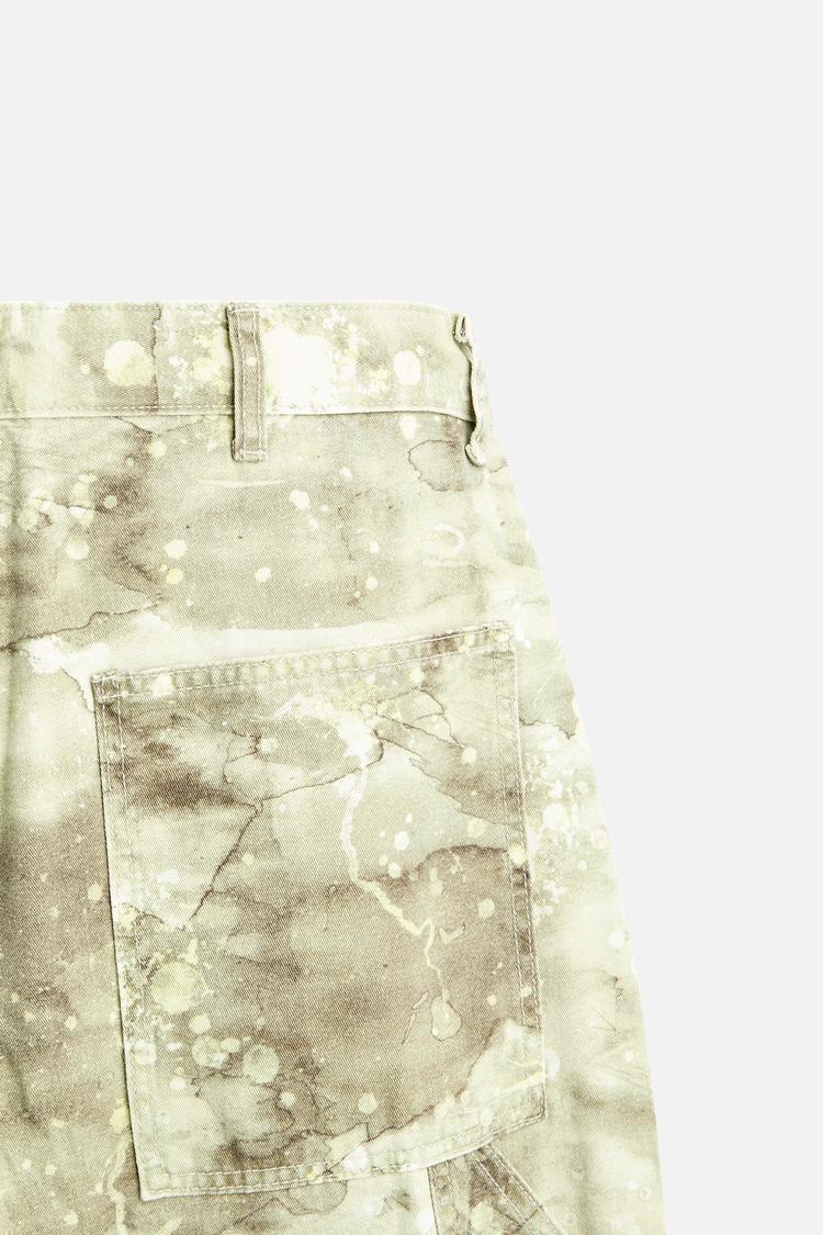 ABSTRACT PRINT CARPENTER PANTS