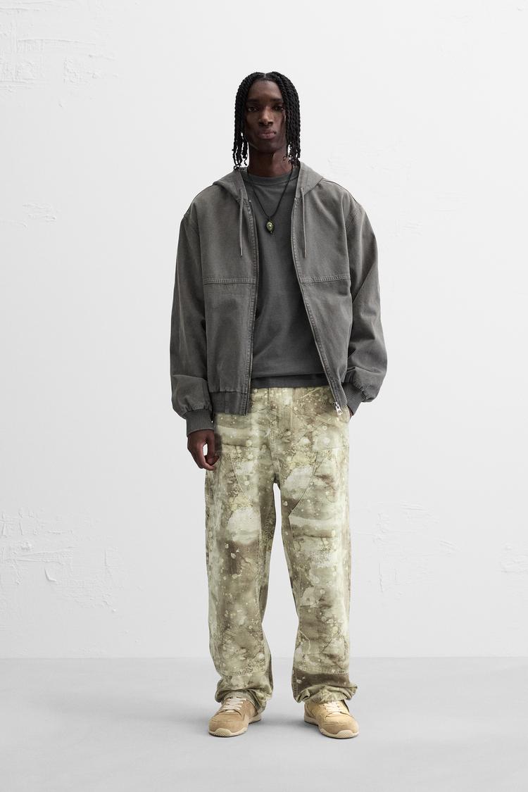 ABSTRACT PRINT CARPENTER PANTS