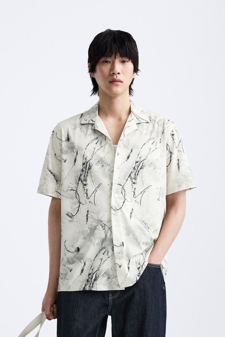 Shirt with Abstract Print