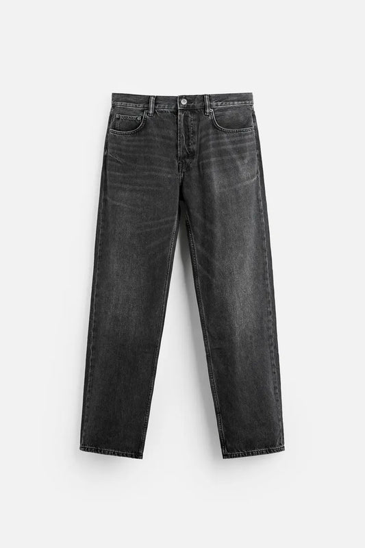 STRAIGHT SIZE CHARCOAL JEANS