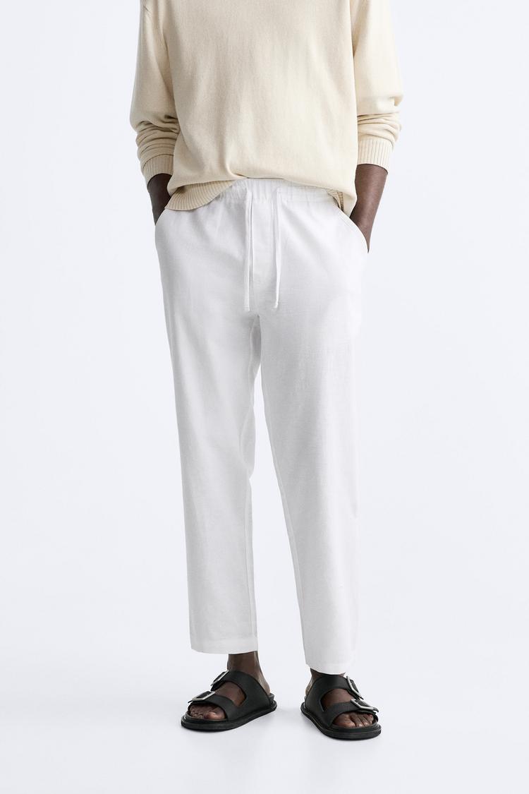 COTTON AND LINEN PANT