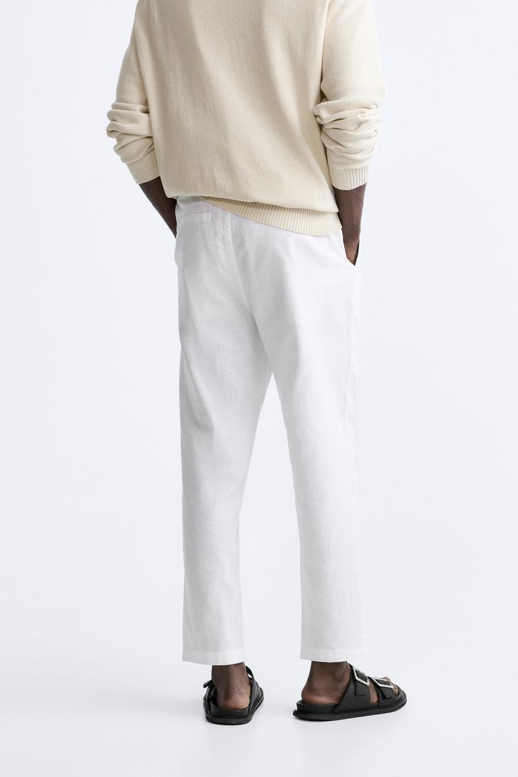 COTTON AND LINEN PANT