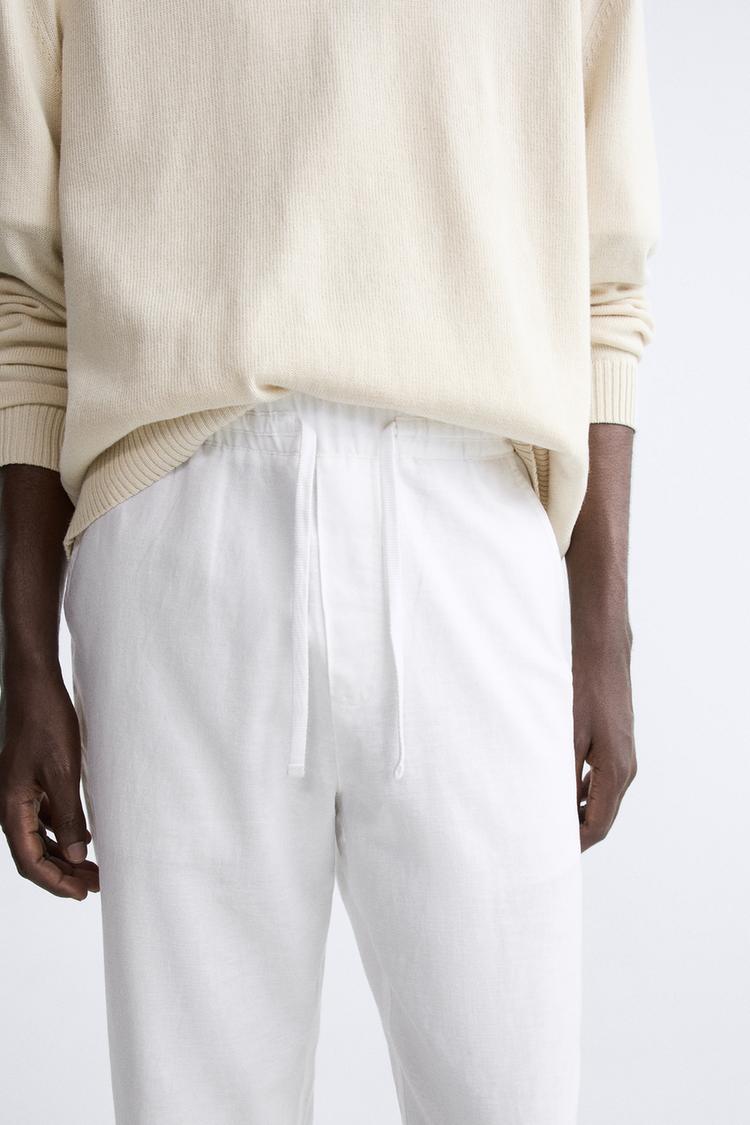 COTTON AND LINEN PANT