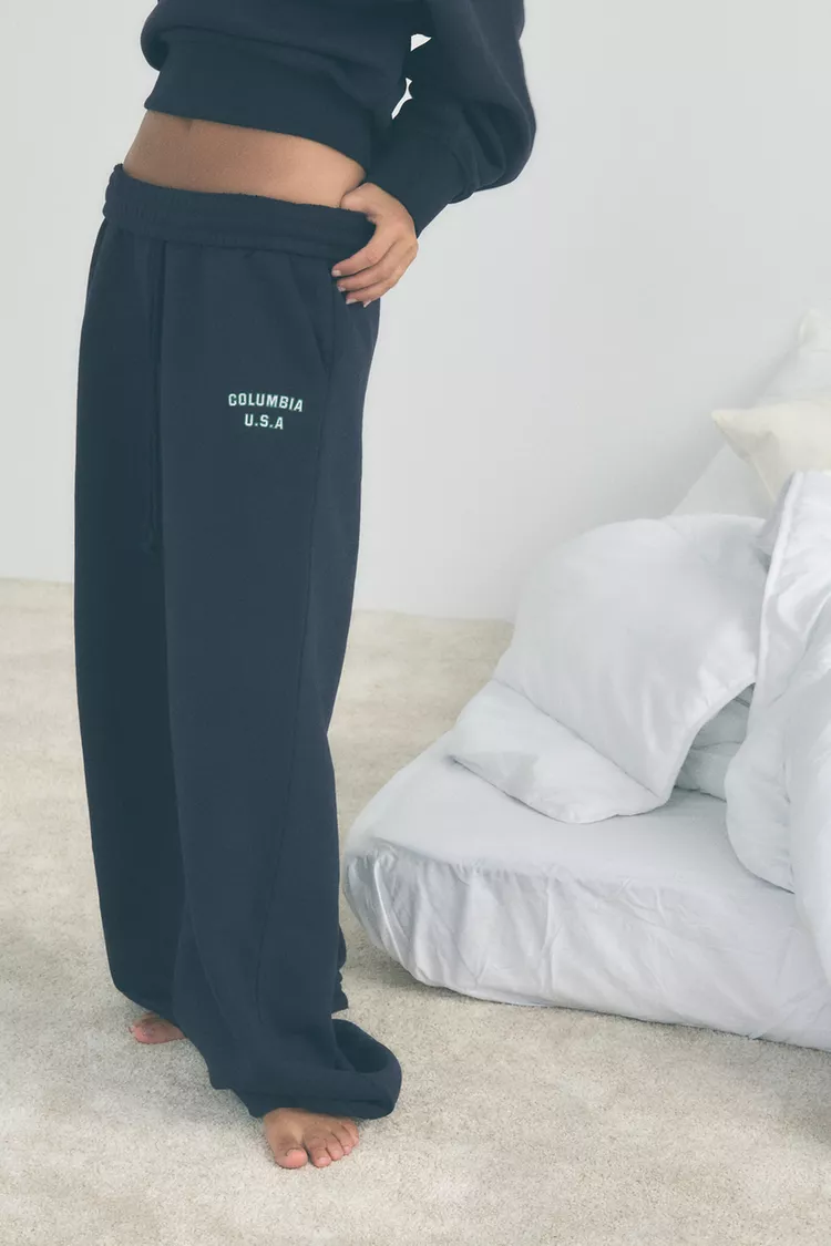 FLEECE JOGGING PANTS WITH PRINT