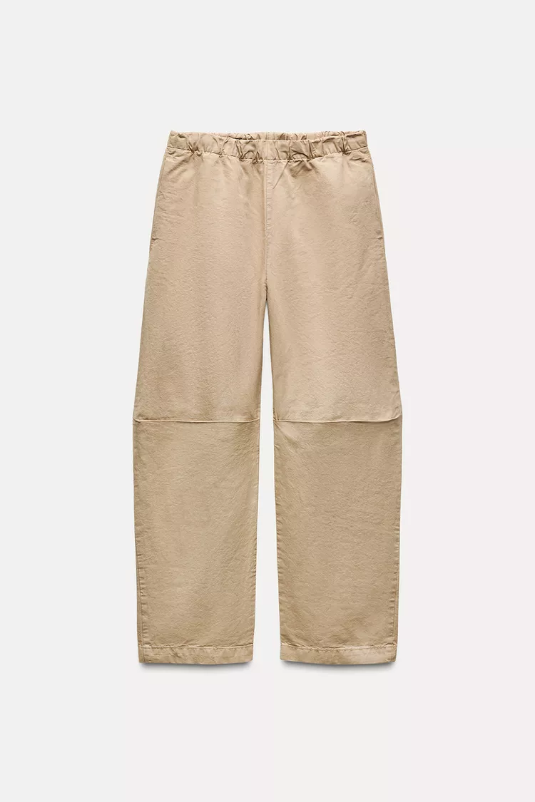 COTTON PAJAMA-STYLE PANTS