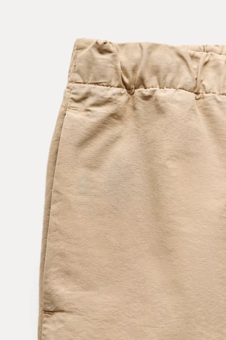 COTTON PAJAMA-STYLE PANTS