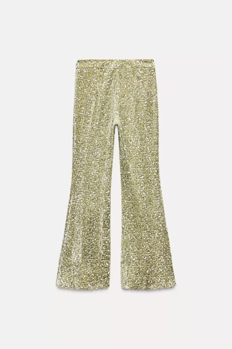 Sequin Flare Pants