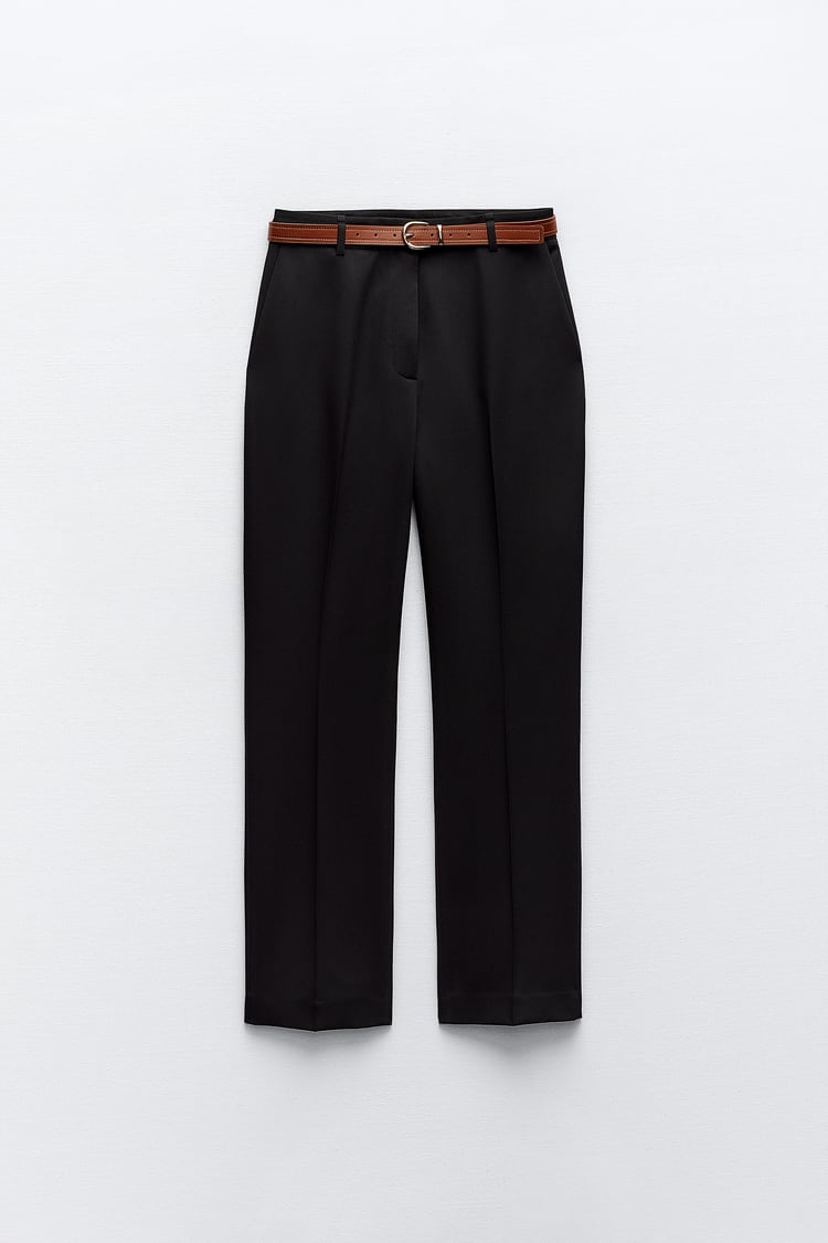 STRAIGHT PANTS WITH BELT