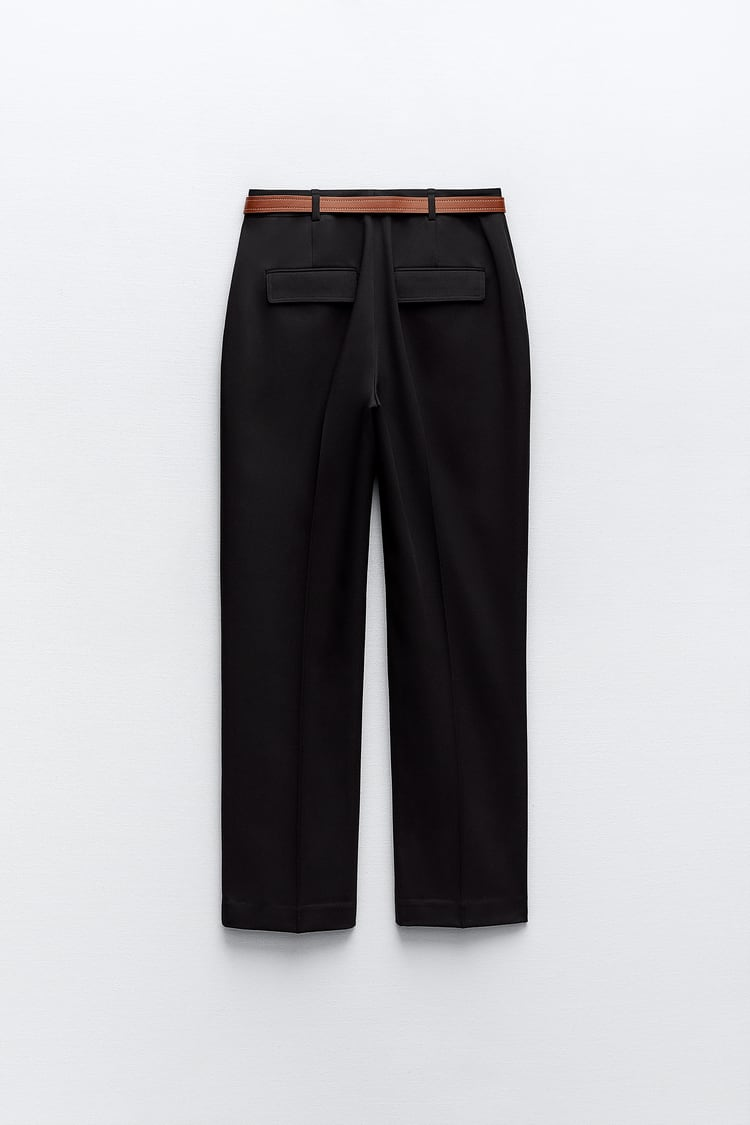 STRAIGHT PANTS WITH BELT