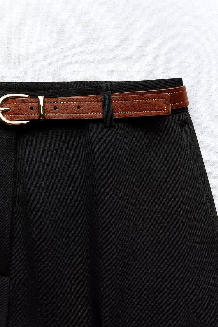 STRAIGHT PANTS WITH BELT