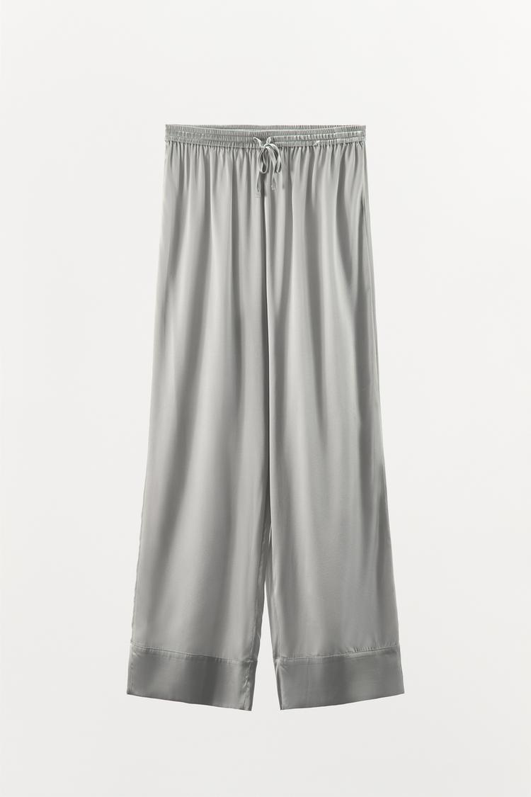 MELANGE SILK PANTS