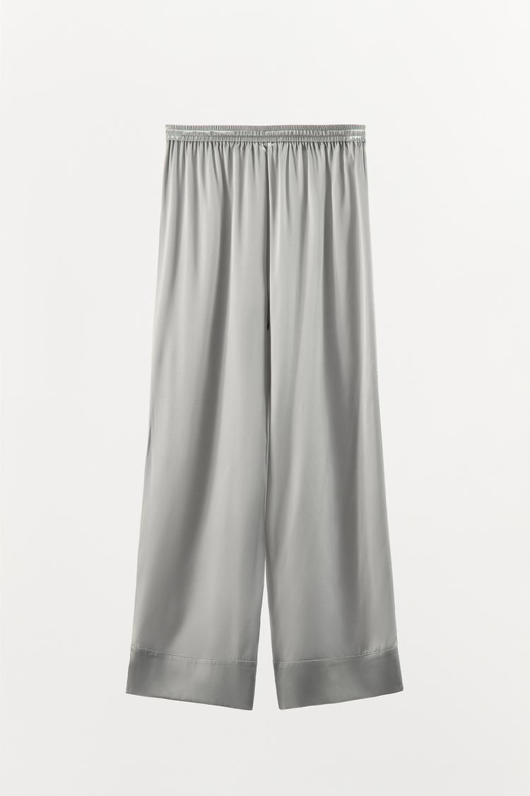 MELANGE SILK PANTS